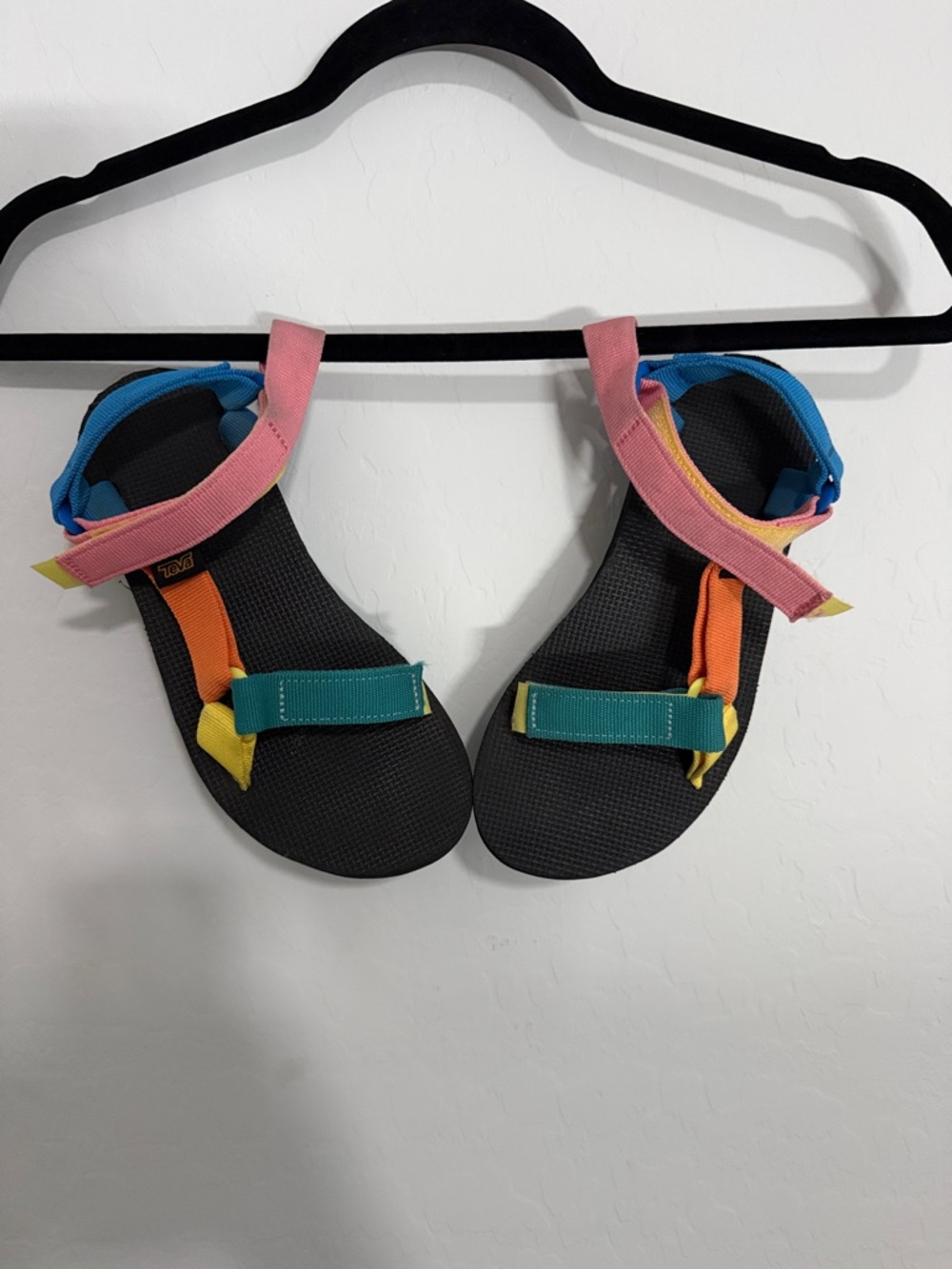 Teva Colorblock Strap Sandal - Pink, Orange & Blue